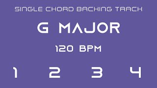 Single Chord Backing Track  G Major  120 bpm [upl. by Llekcm]