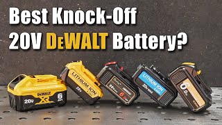 Which 20V Replacement DeWalt Battery is the BEST  Knockoffs VS DeWalt Comparison [upl. by Enyrb]