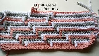 How to crochet Apache Tears pattern for blanket crochet tutorial [upl. by Scrivings]