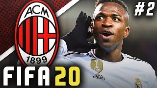 SIGNING VINICIUS JR  FIFA 20 AC Milan Career Mode EP2 [upl. by Peadar]