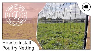 How to Install Poultry Netting by Flyte so Fancy [upl. by Lenni]