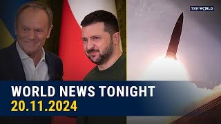 Zelenskyy holds phone call with Tusk Poland is preparing new support package  World News Tonight [upl. by Nylarak]