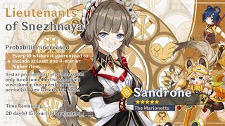 NEW UPDATE SANDRONE THE MARIONETTE AGE PERSONALITY KEY TRAITS VOICELINE amp MORE  Genshin Impact [upl. by Goodkin]