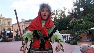 Epcot Italys CHRISTMAS WITCH  LA BEFANA  Holidays Around The World [upl. by Emirej530]