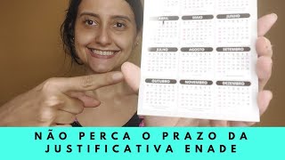 O prazo para justificar a sua falta a prova do enade está acabando [upl. by Harleigh]