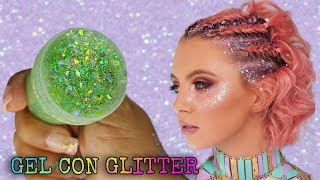 COMO REALIZAR TU PROPIO GEL CON BRILLOS ✨ GEL CON GLITTER PARA L CABELLO Y LA CARA💡IDEAS TIPS [upl. by Towrey]