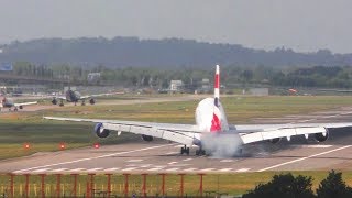 Crosswind Landings London Heathrow Airport [upl. by Ladin]