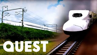 How Japan’s HighSpeed Bullet Train Works  Rise Of The Machines [upl. by Nerat]