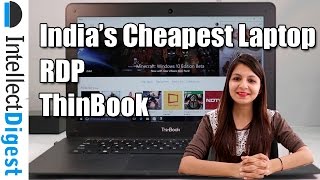 RDP Thinbook Indias Cheapest Windows Laptop Review  Intellect Digest [upl. by Helbonnas]