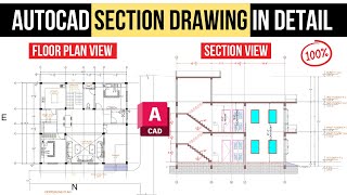 Section Drawing Detail in AutoCAD Advanced [upl. by Anaihsat]