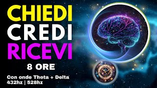 CHIEDI CREDI RICEVI Manifesta i tuoi desideri mentre dormi 8 ore [upl. by Gerger26]