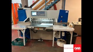 2004 Wohlenberg 115 paper guillotine for sale Gab Supplies Ltd [upl. by Tina249]