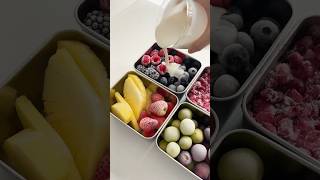 Make frozen fruit with me asmr food asmrfood satisfying fruit yogurt healthyfood lifestyle [upl. by Esmeralda]