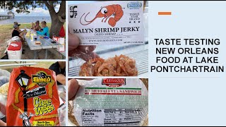 Taste Testing New Orleans Food At Lake Pontchartrain [upl. by Einohtna]