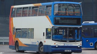 Squealing Stagecoach West 18312 KX05 TWK on Route 7 [upl. by Fillbert761]