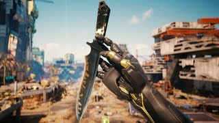 This is what happens when you bring a Knife to a gun fight  Cyberpunk 2077 [upl. by Ybba]