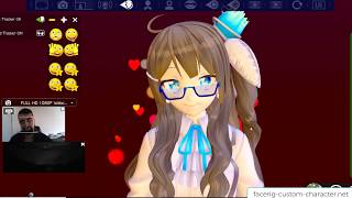 Facerig anime manga Eleine MMD [upl. by Dunning]