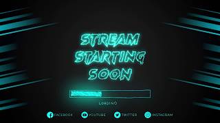 FREE Animated Live Twitch Stream Design Package  Stream Starting Soon Template  After Effects [upl. by Faun]