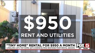 Las Vegas ‘tiny home’ gets overwhelming demand from desperate renters [upl. by Goff88]