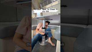 All the nooks and crannies 😅 cleaning cleanwithme rvlife rv airstream rvliving nomad [upl. by Woodrow42]