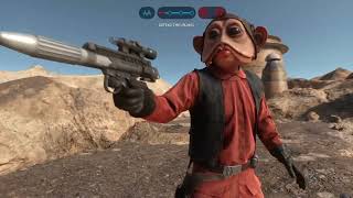 Star Wars Battlefront 1 Got to Play Nien Nunb a Bit  Walker Assault Match [upl. by Jacintha961]