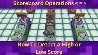 Scoreboard Operations How to Detect A High Or Low Score [upl. by Tneciv]