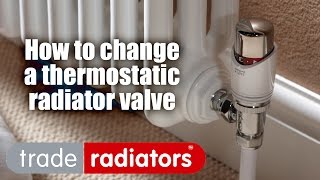 How To Change a Thermostatic Radiator Valve [upl. by Eimareg]