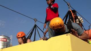 Georgina and Borgy zipline at Hannahs Beach Resort amp Convention Center [upl. by Lock]