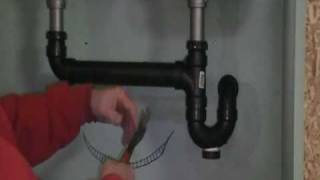 The Old plumber shows how to Install drain pipes on a kitchen sink [upl. by Julio]