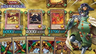 1 CARD SUPERHEAVY SAMURAI SUMMON ALL EGYPTIAN GODS AND EXODIA IN ONE TURN IN YUGIOH MASTER DUEL [upl. by Ainafets]