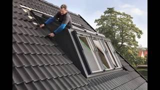 Montage van een VELUX dakkapel  Type Dakserre [upl. by Atinoj]