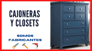 💣Cajoneras y Closets de Madera y MDF [upl. by Aittam208]