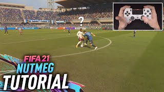 FIFA 21 NUTMEG TUTORIAL  THE CHEEKIEST SKILL MOVE IN THE GAME [upl. by Ause]