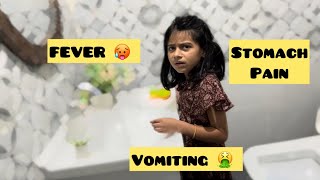 WHAT HAPPEN TO NISHTHA sick nishthajoshivlogs fever vomiting [upl. by Idette]