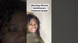 Showing African hairdressers Pinterest braids [upl. by Veriee]