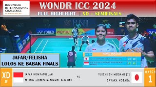 JAFAR HIDAYATULLAHFELISHA AN PASARIBU VS YUICHI SHIMOGAMISAYAKA HOBARA  WONDR IIC 2024 SEMIFINALS [upl. by Amsaj735]