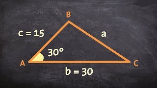 Using the law of cosines for a triangle with SAS [upl. by Burta552]