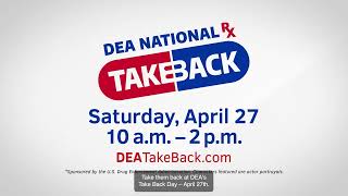 DEATakeBack National Prescription Drug Take Back Campaign April 27 2024 6sec OC GeneralTV06DH [upl. by Walczak]