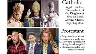 Protestantism vs Catholicism  Meme [upl. by Notneiuq]