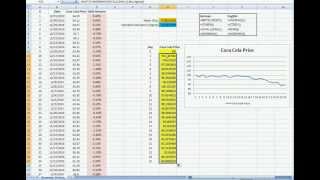 Simulation of Stock Prices in Excel 14 Brownian Motion  Random Walk [upl. by Ellata]