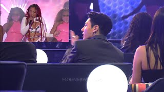 211121 BTS Jungkook Namjoon Jin and JHope reacting to Chloe ‘Have Mercy’  AMAs [upl. by Dinah]