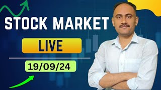 Stock Market Live 19 Sep 2024  indices live view  important stock analysis [upl. by Darom]