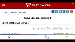 Sheva Brachot  שבע ברכות  Blessing 1  Bénédiction 1 [upl. by Belter767]