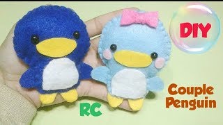 10 DIY Cara Membuat Boneka Penguin Pinguin Dari Kain Flanel How To Make Doll [upl. by Maeve590]