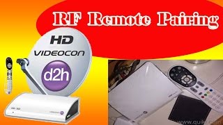 Videocon D2H RF Remote Pairing [upl. by Hannus]