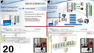 Delta DVP PLC ISPSoft amp WPLSoft  Analog inputoutput ports signals amp wiring fundamentals [upl. by Grimbal]