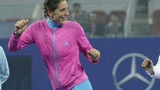 Andrea Petkovic gelingt Comeback und tanzt wieder [upl. by Enimisaj]