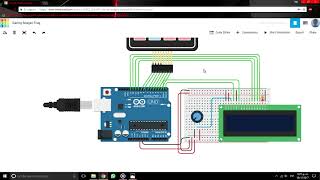 Unidad III Practica Arduino Tinkercad Keypad Display LCD 16x2 [upl. by Innep]