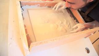 How to make a plaster mold from a relief [upl. by Une941]