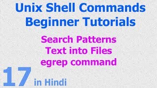 17  Unix  Linux Shell  Search Pattern  Text  String from fille  egrep Command [upl. by Anama264]